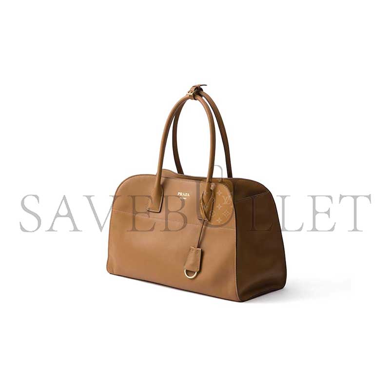 PRADA LARGE LEATHER TOTE BAG 1BG571 (38*24.5*18cm)